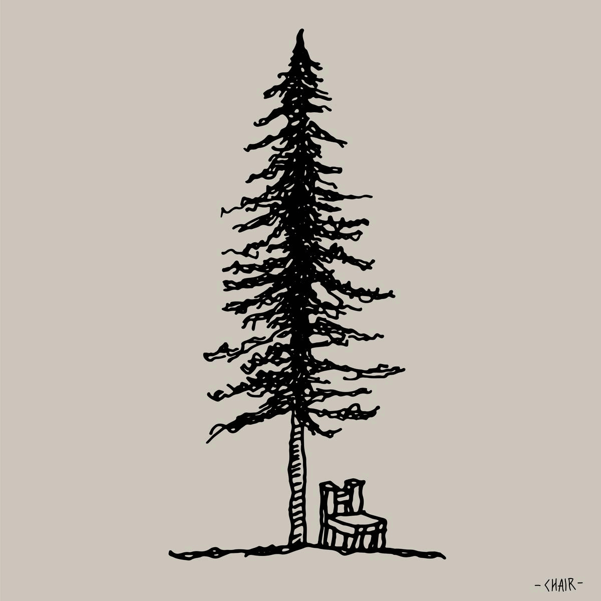 Pine and chair