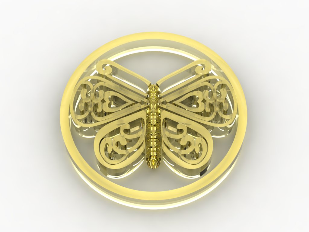 TribalFly - Glass - Yellow