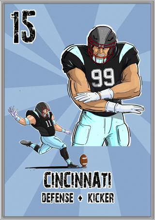 Cincinnati Defense + Kicker
