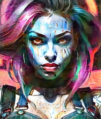Nano Paint 10 - the girl on fire