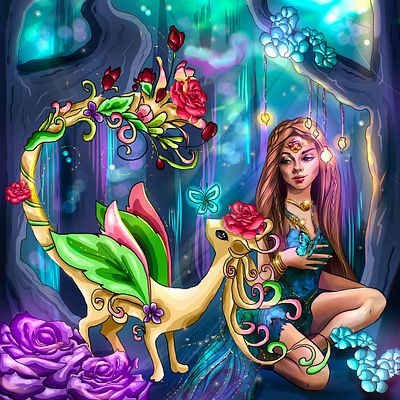 Flower dragon