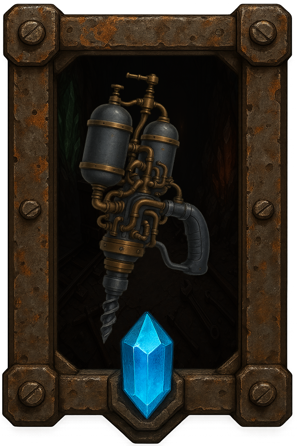 Steam-Driven Drill