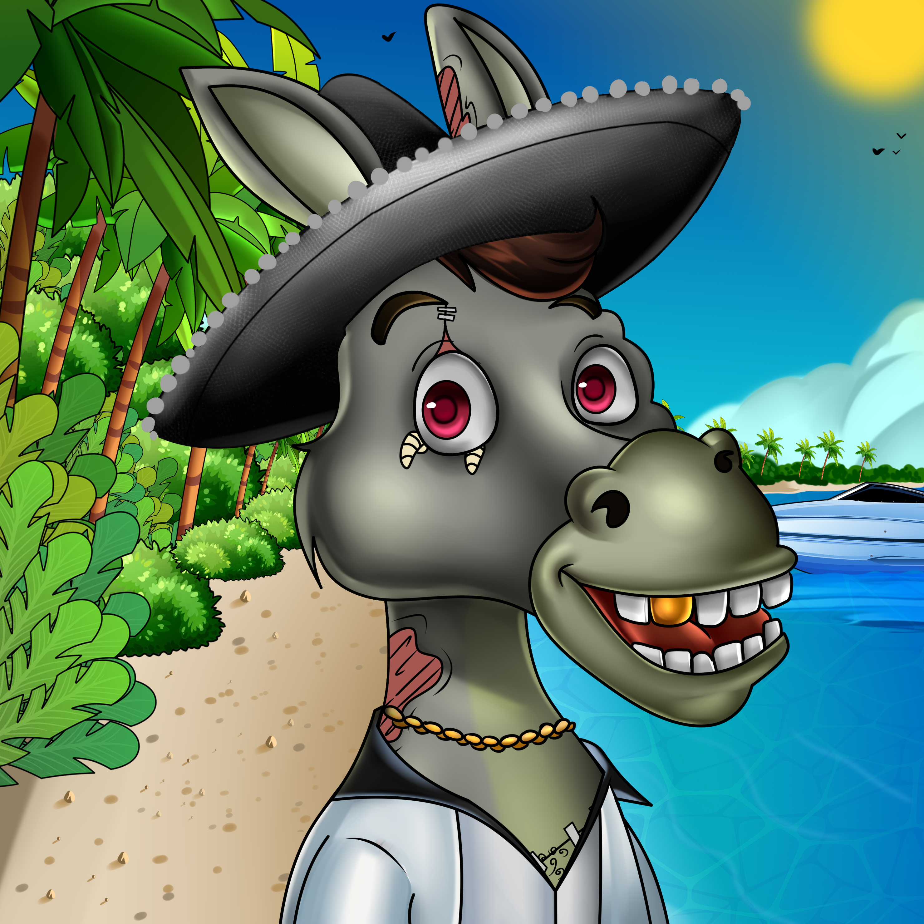 Sombrero Donkey #2908