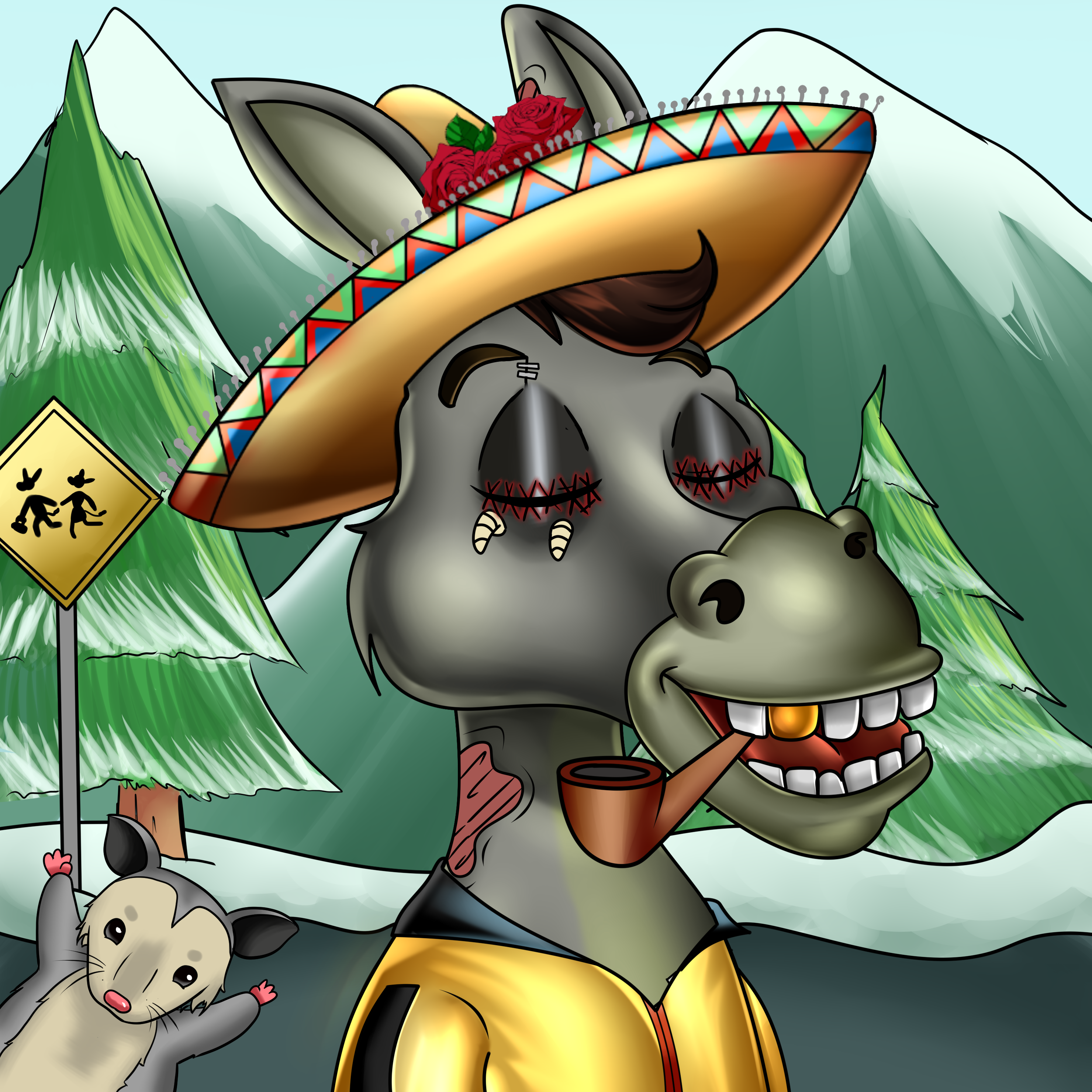 Sombrero Donkey #2945