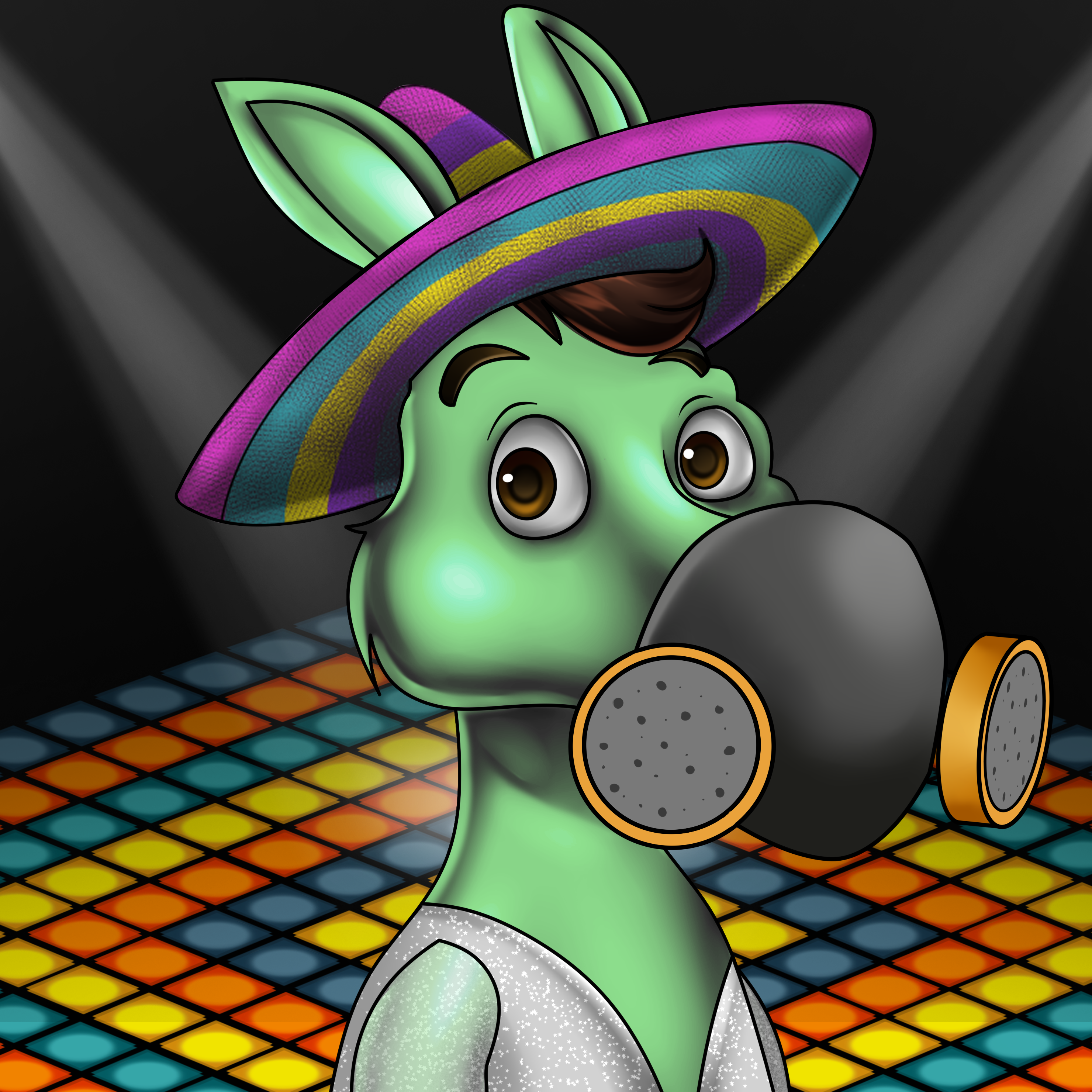 Sombrero Donkey #2962