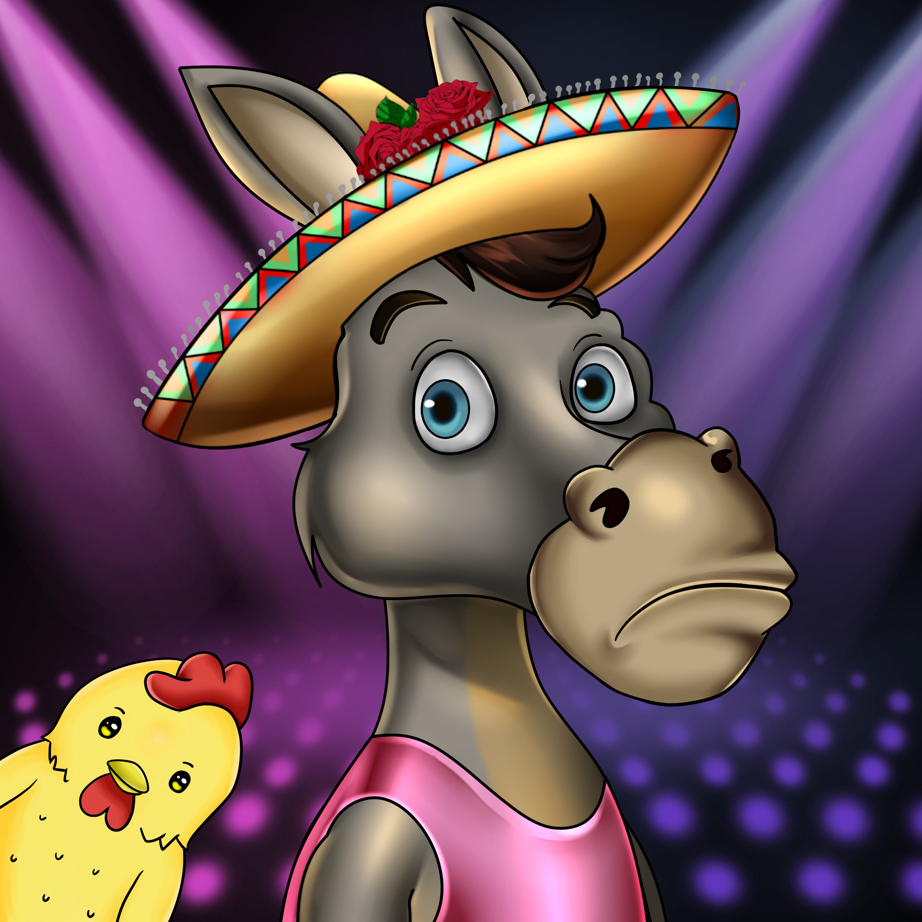 Sombrero Donkey #2986