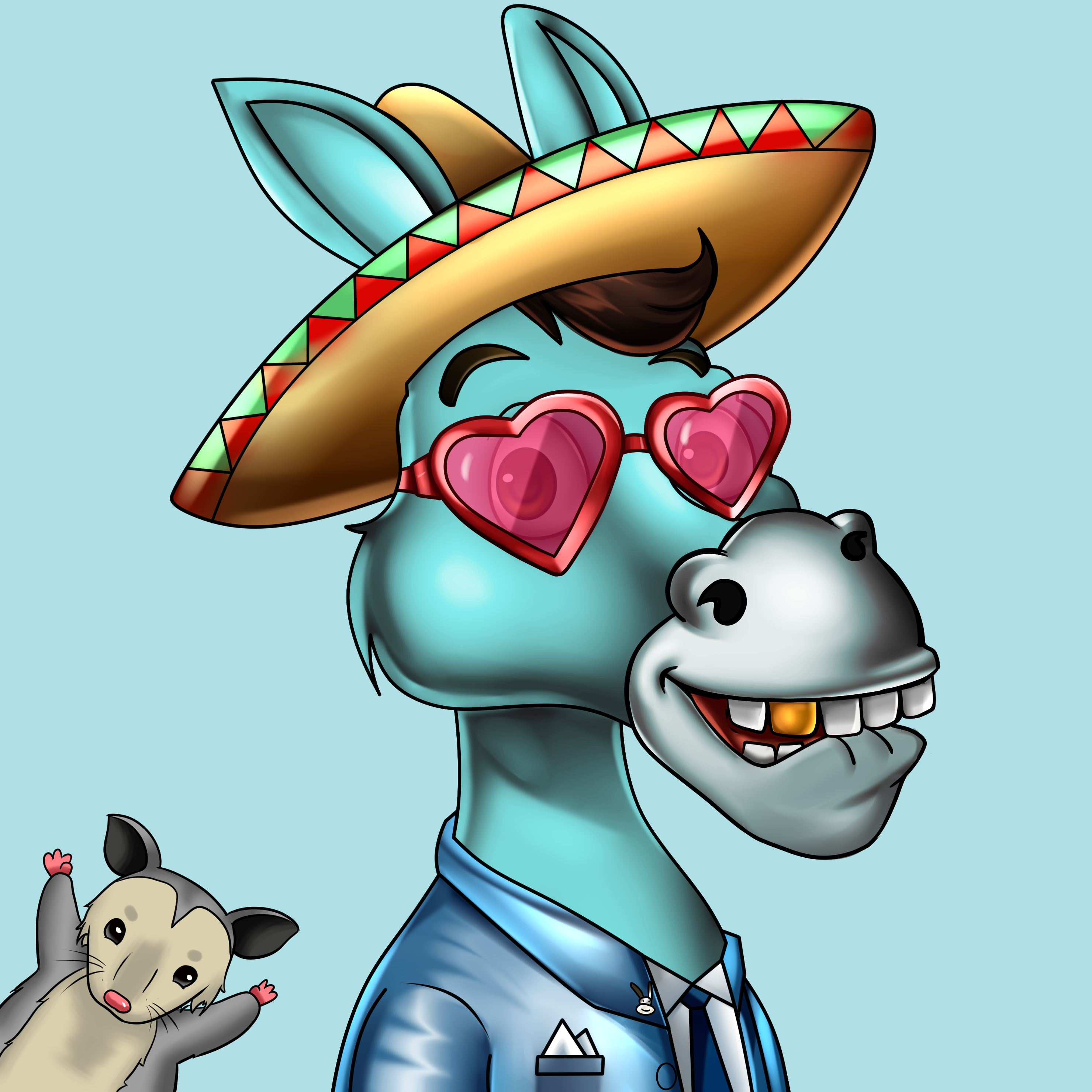 Sombrero Donkey #666