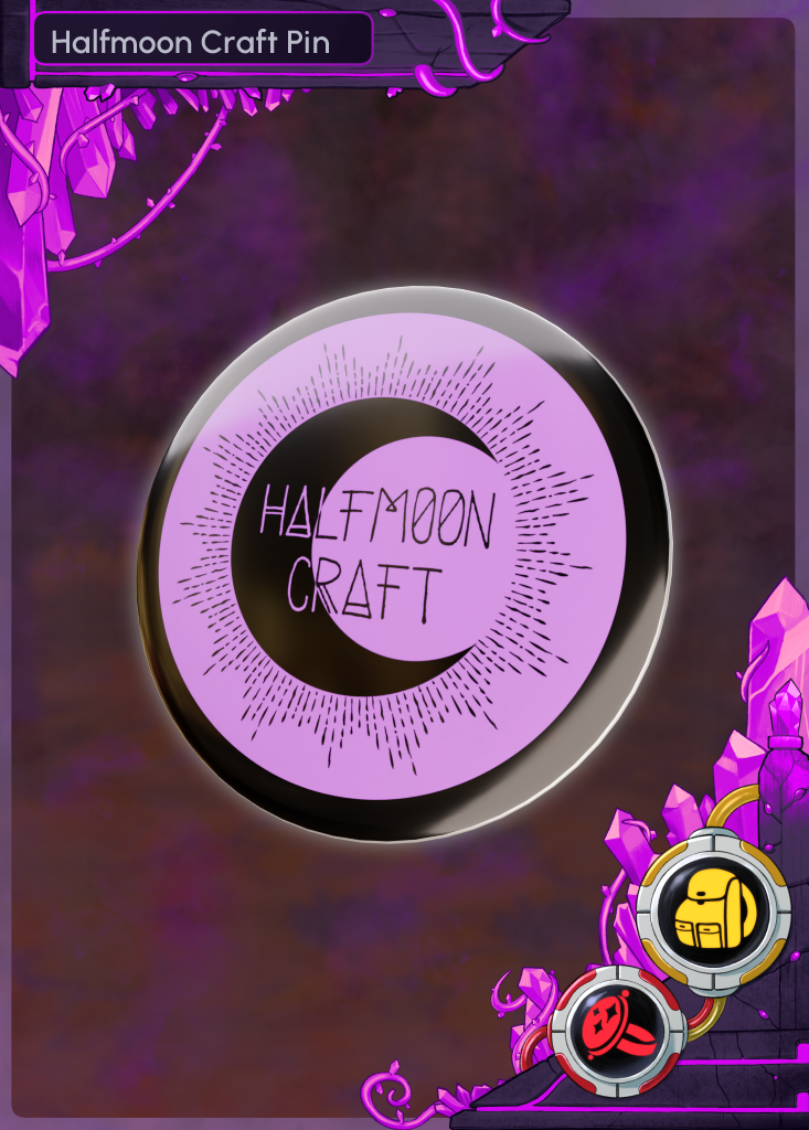 Halfmoon Craft Pin