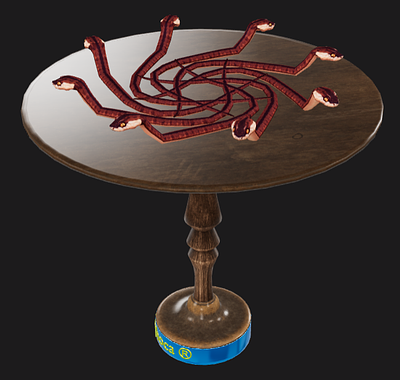 3D pinwheel #49 Round Table  Snakes Collaboration with  Sneketoshi 🐍 @Sneketoshi