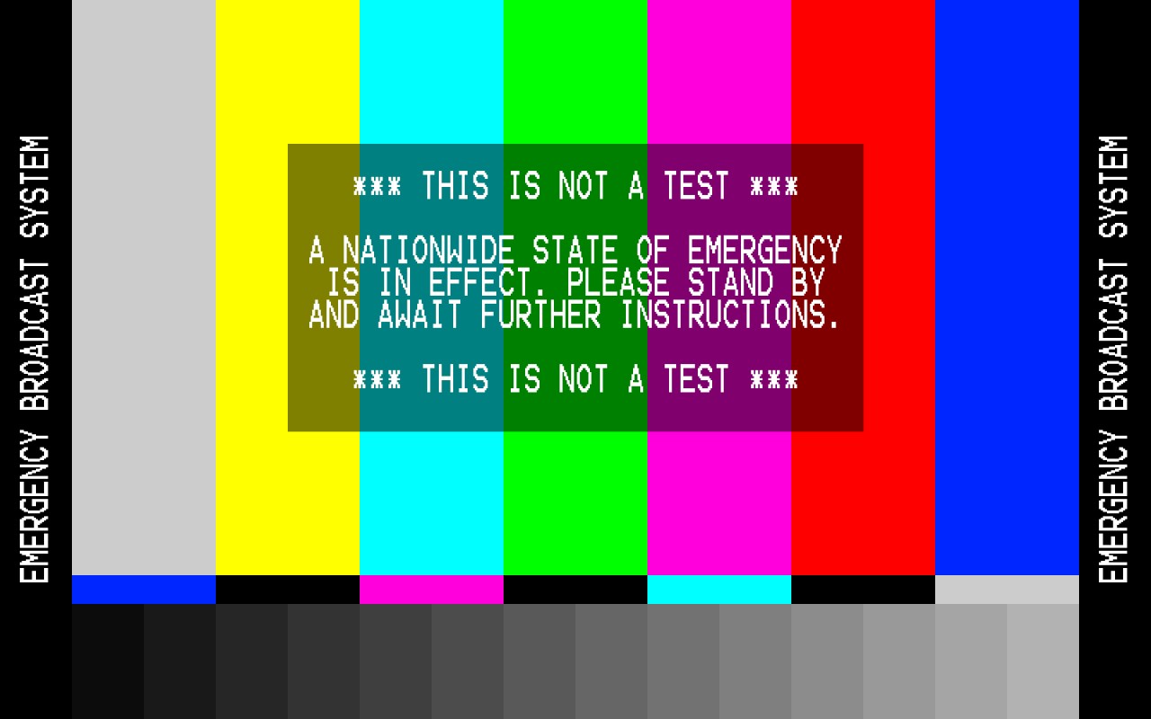Image result for emergency broadcast system test