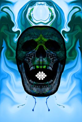 "Ephemeral Grins: A Skull's Whisper"