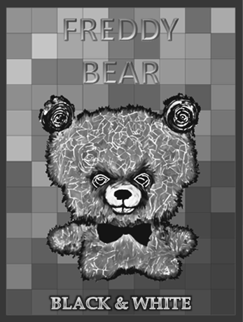 Freddy Bear - Black & White