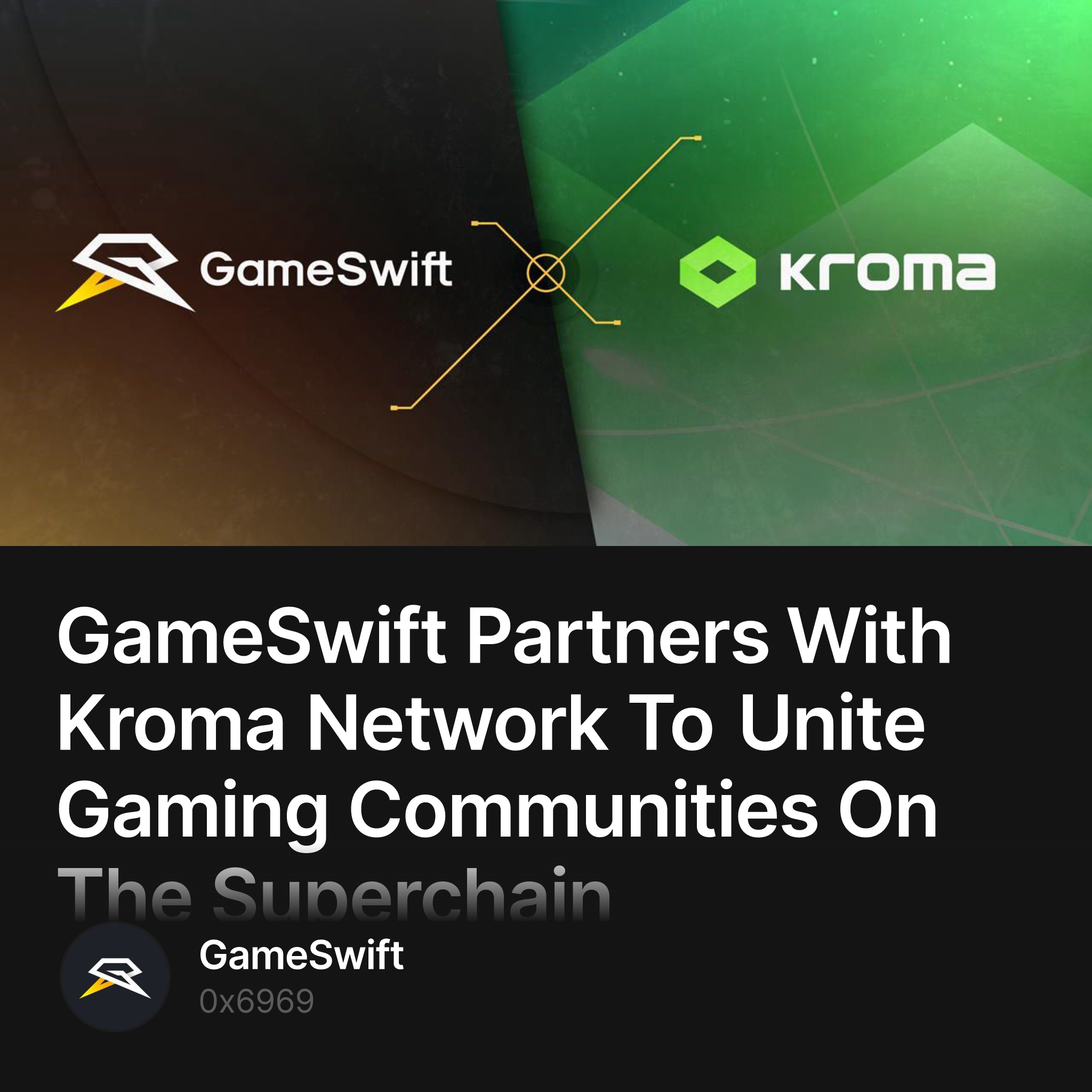 GameSwift Partners With Kroma Network To Unite Gaming Communities On The Superchain 4338