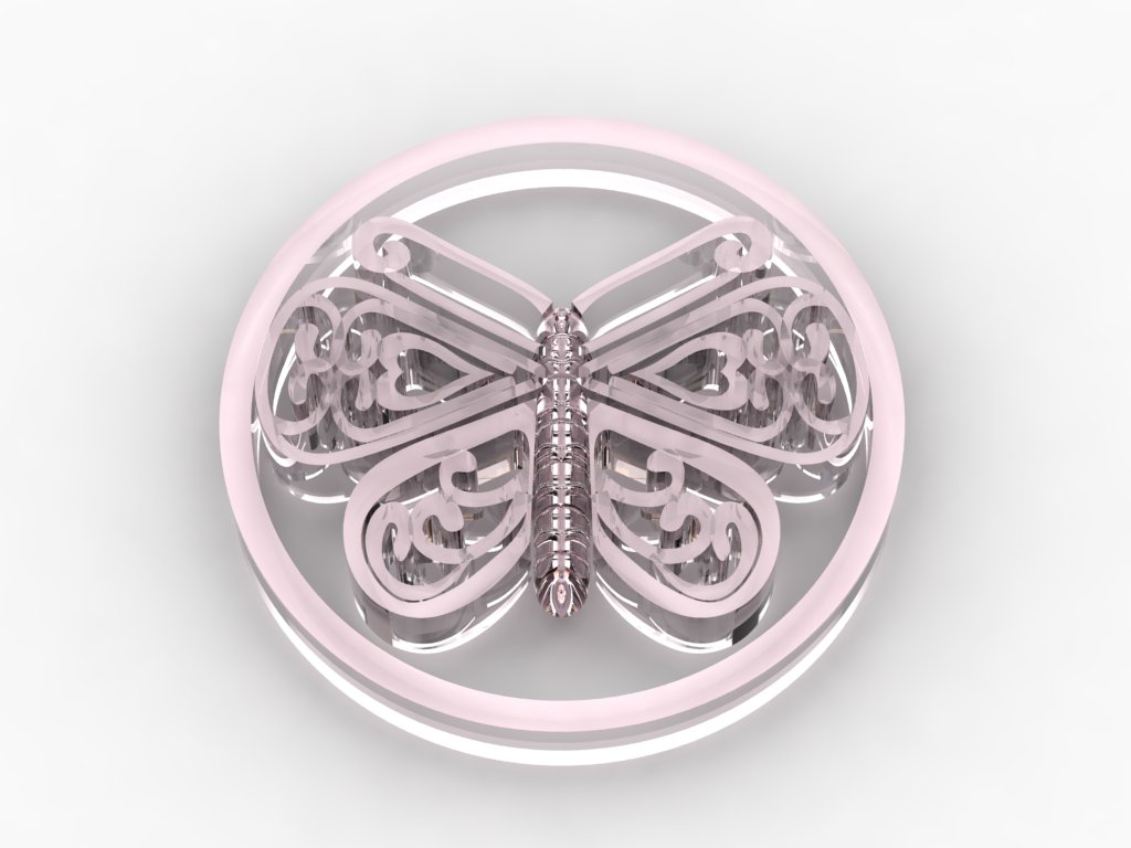 TribalFly - Glass - Pink