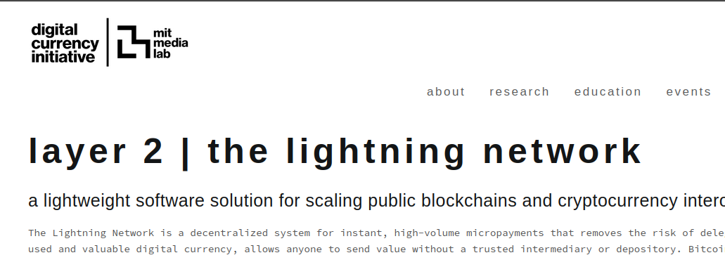 lightning, a layer 2