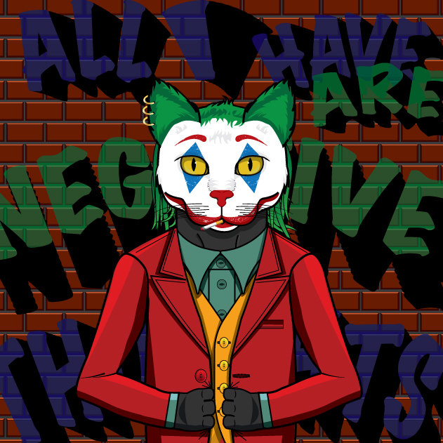 9Lives Joker Cat #224 NFT on Algorand