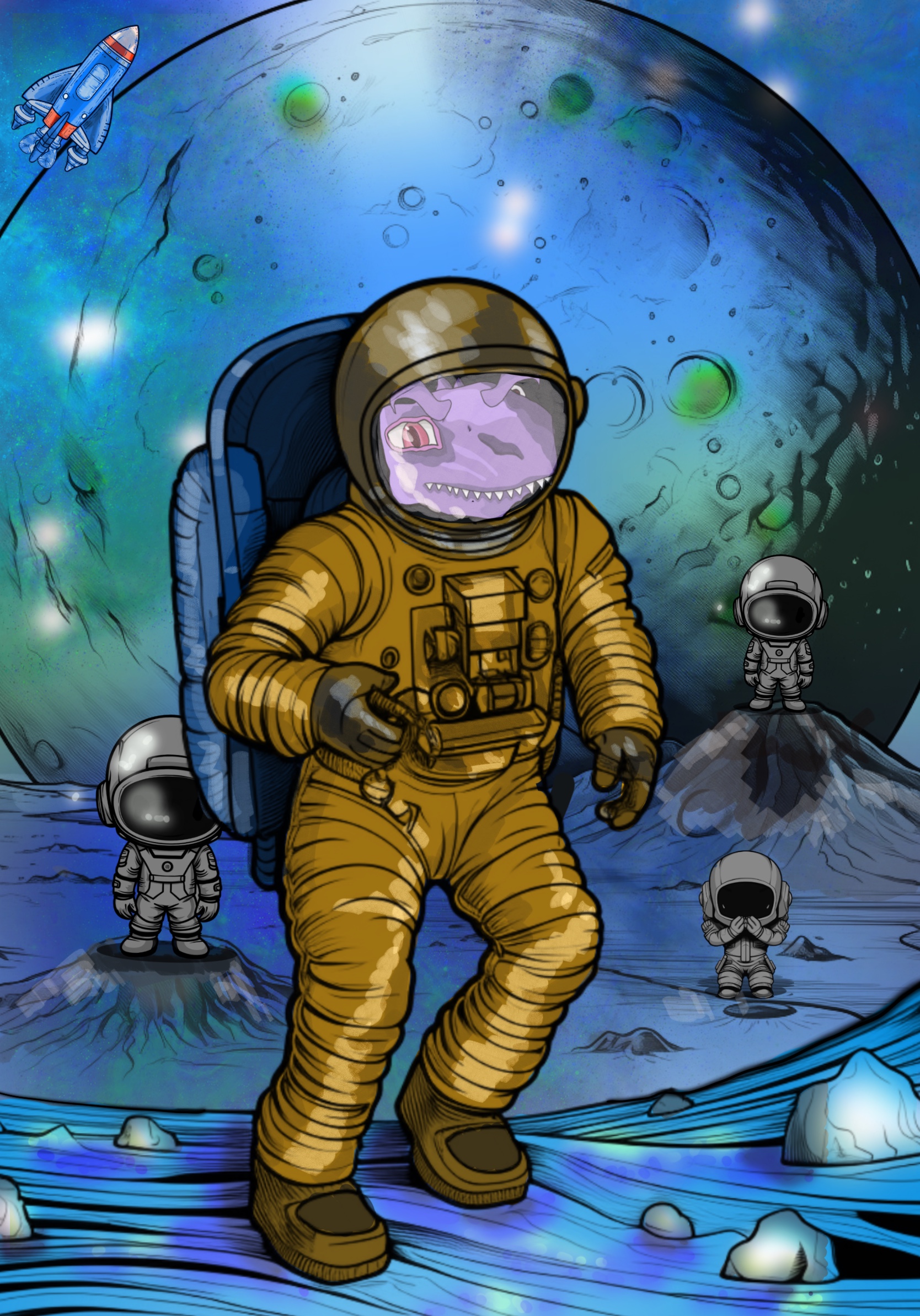 Dino on Neptune