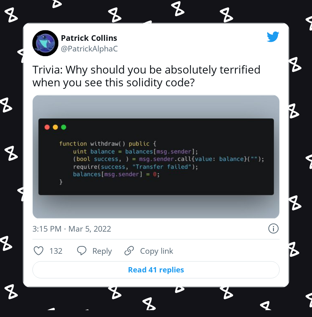 @PatrickAlphaC #1500127782789132300