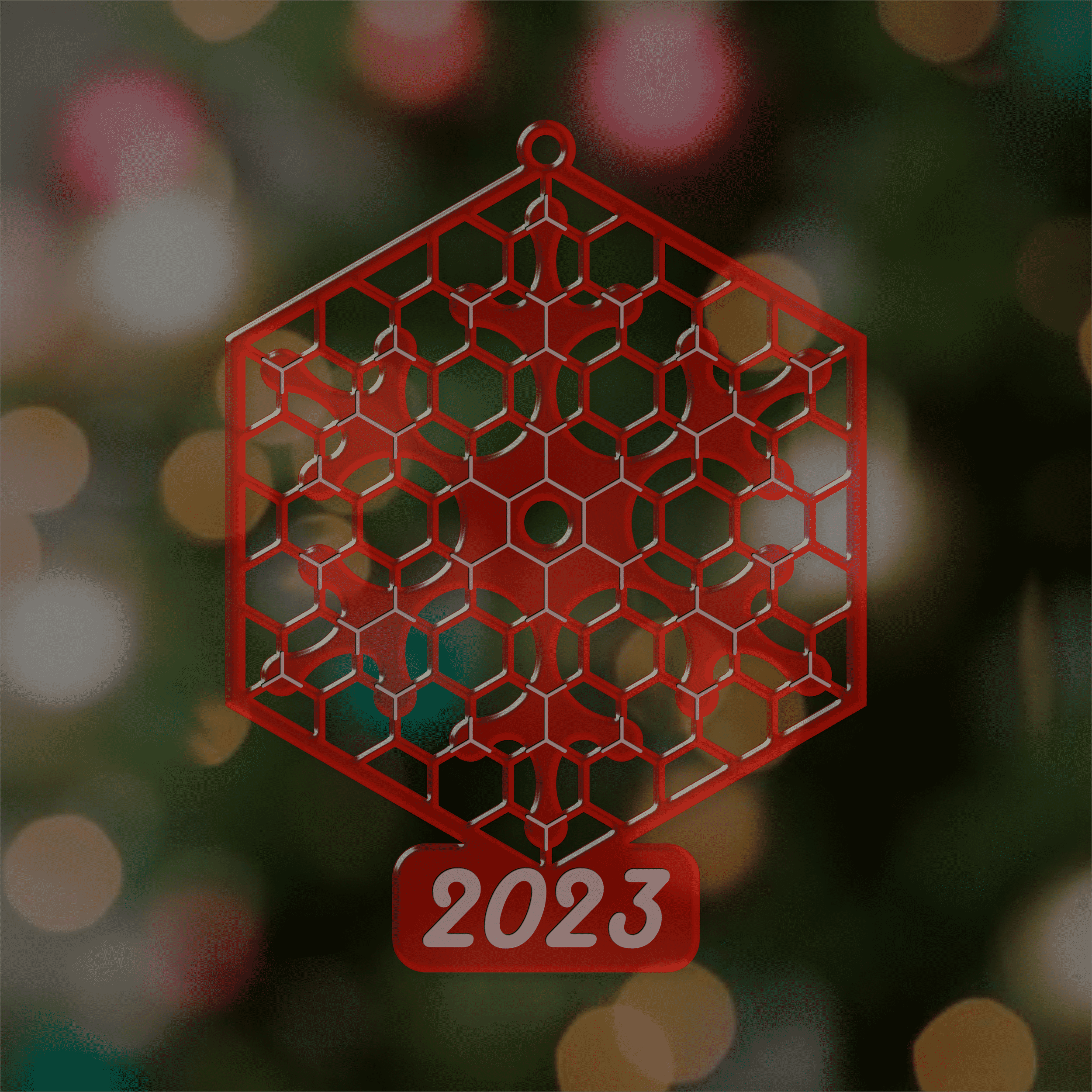 Holiday Ornament in Red