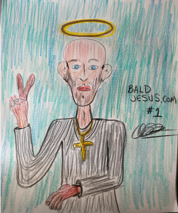Bald Jesus #1 Hand Drawn by Vagobond