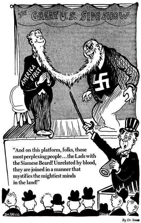 America First by Dr Seuss WWII NFT on Algorand