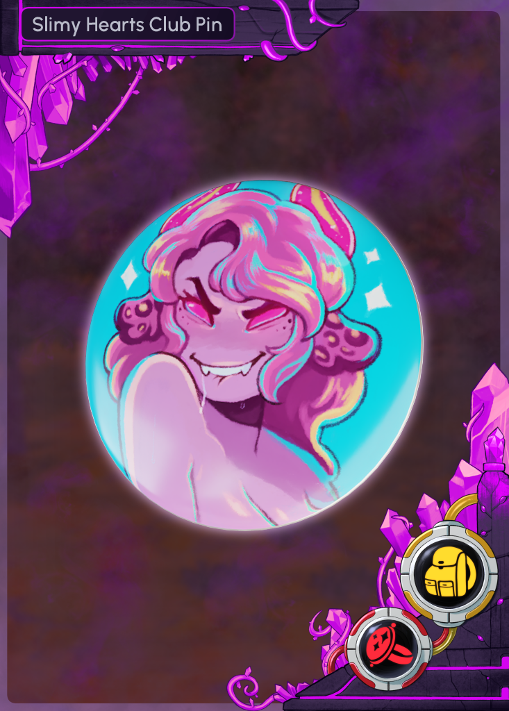 Slimy Hearts Club Pin