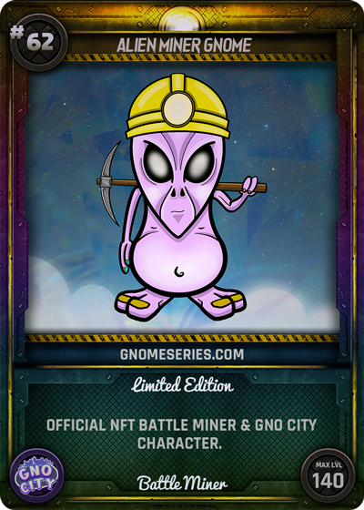 Alien Miner Gnome | NFT Battle Miner