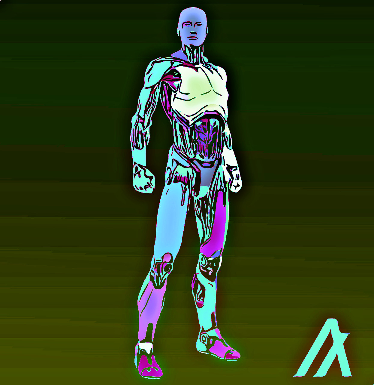 Algoficial Intelligence Man 032R NFT on Algorand