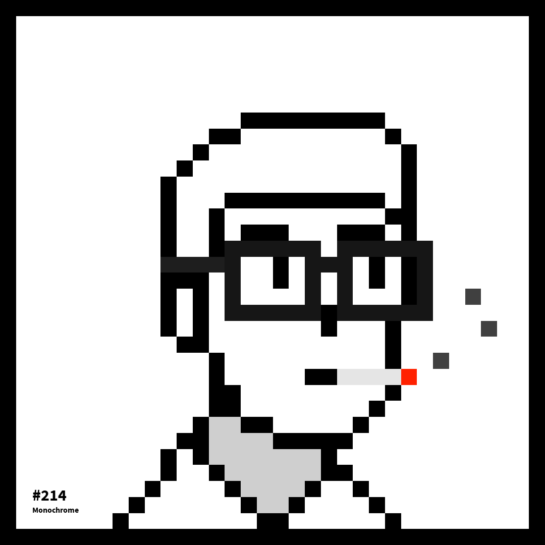  AlgoHeads Monochrome #214 NFT on Algorand
