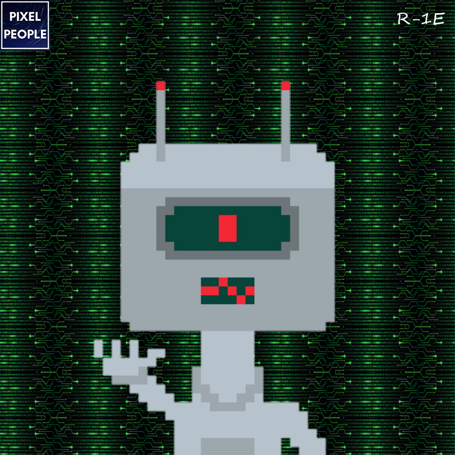 Pixel People #15 - R-1E NFT on Algorand