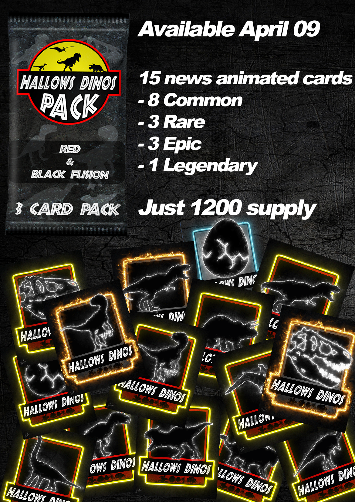 [ Hallows Dinos ] - Red & Black Fusion promotional