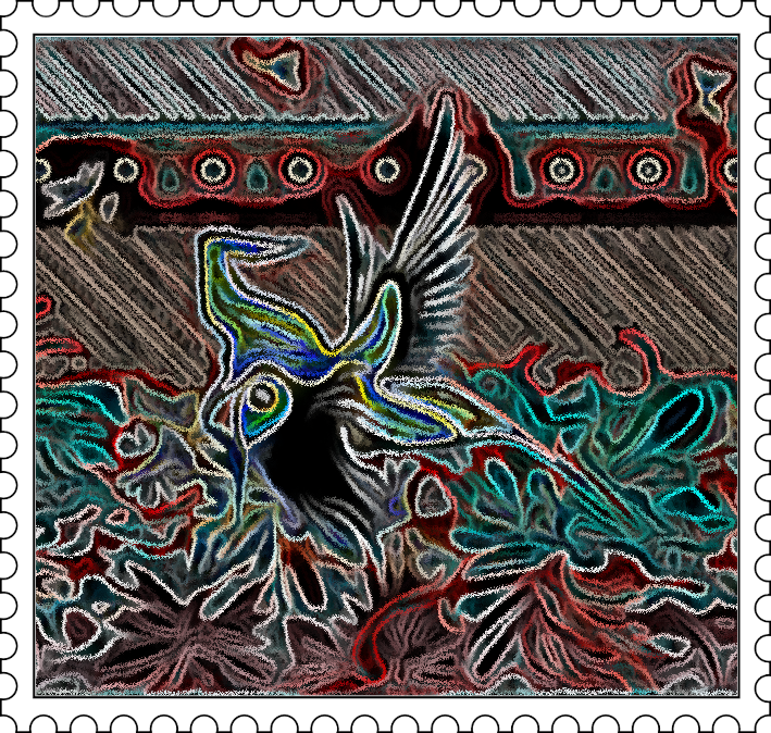 Bluewizard Hummingbird chalked
