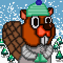 #6 - In the Snow - Bucky the Beaver