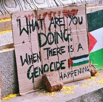 what are you doing when there is a genocide happening?