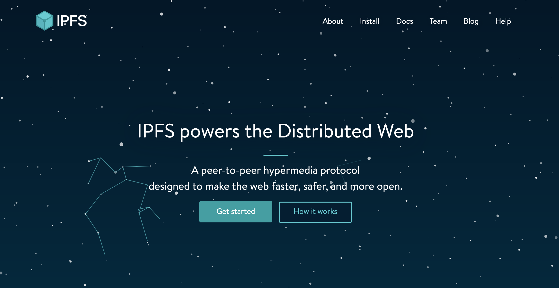 IPFS homepage