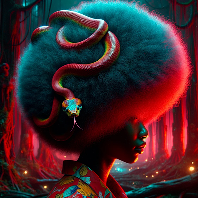 Snake-N-Afro #8