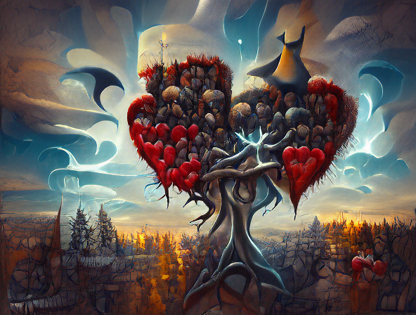 A tree of hearts 