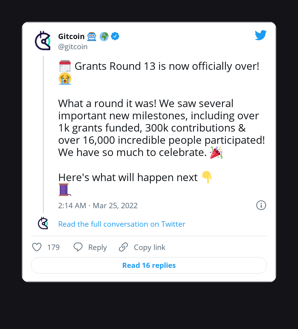 @gitcoin #1507179153149378562