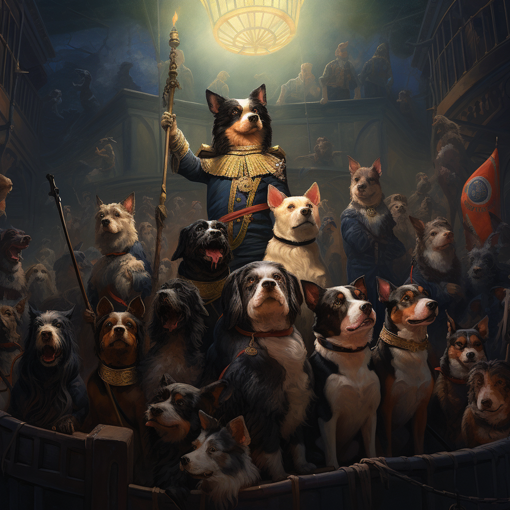 Rare Doggo Rug Masterpiece #5: The Night Watch