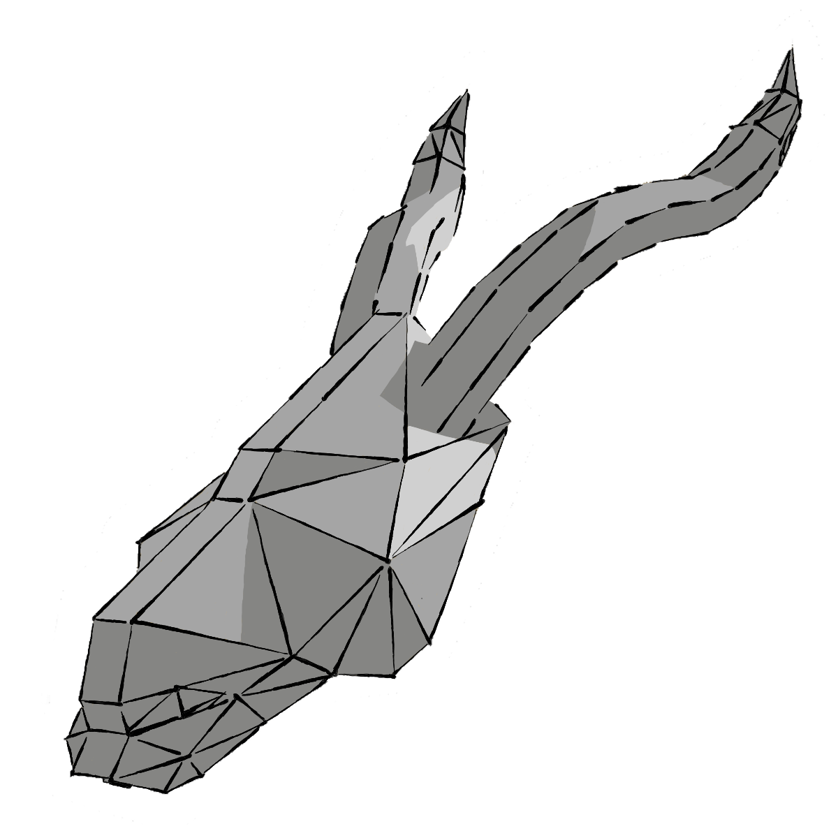 	Silver Dragon Skull Sticker - Promo