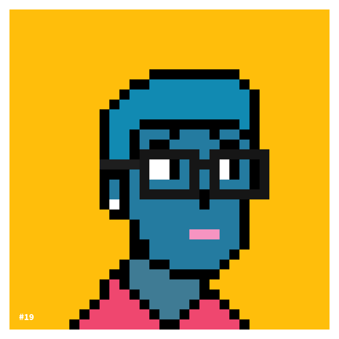 AlgoHeads #19 NFT on Algorand