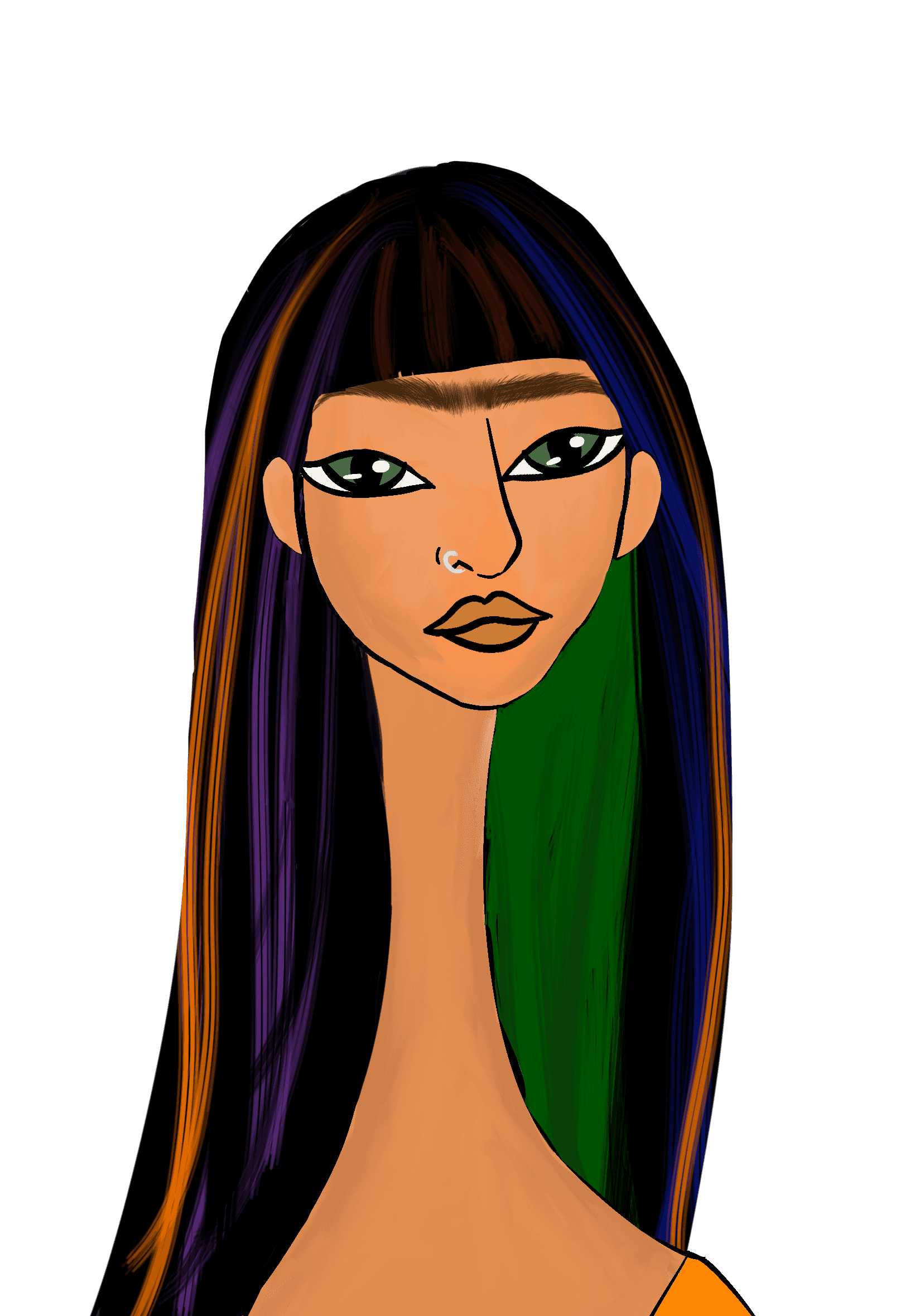 Long Neckie Lady #2635