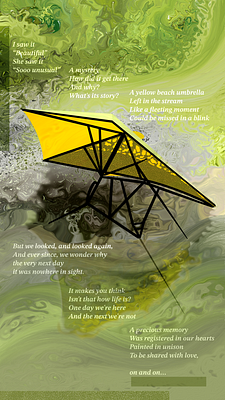 The Yellow Beach Umbrella