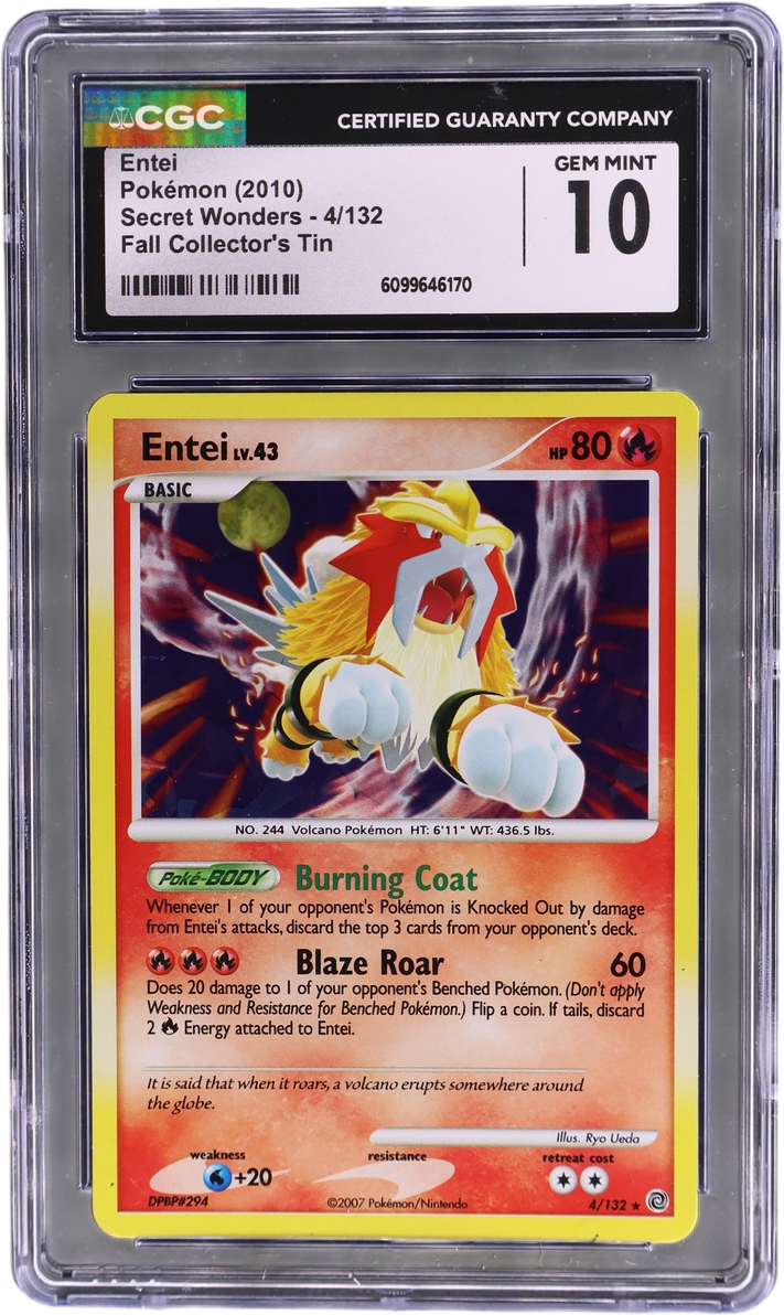 Entei [Fall Collector's Tin (Cracked Ice Holo)]