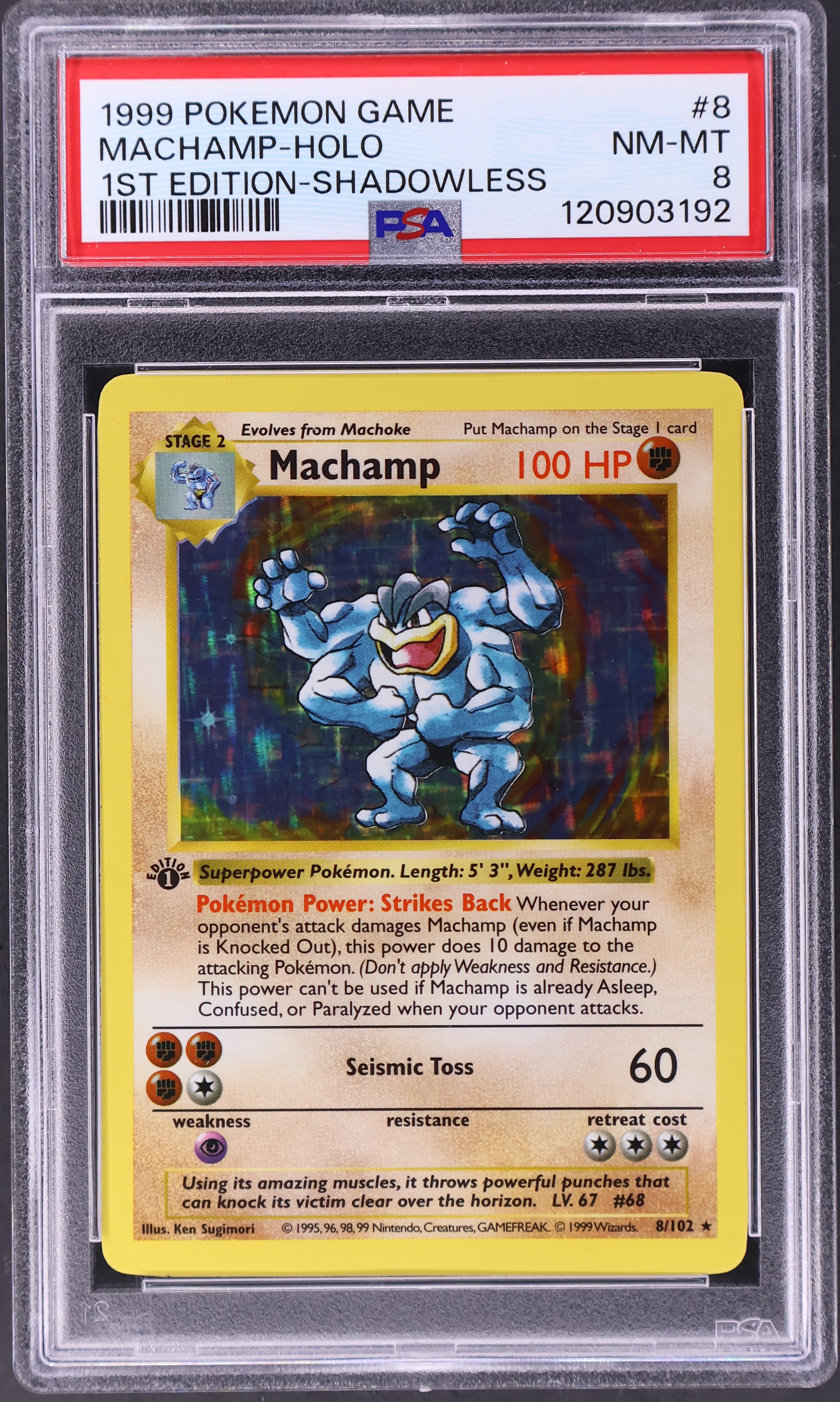 Machamp-Holo [1st Edition-Shadowless]