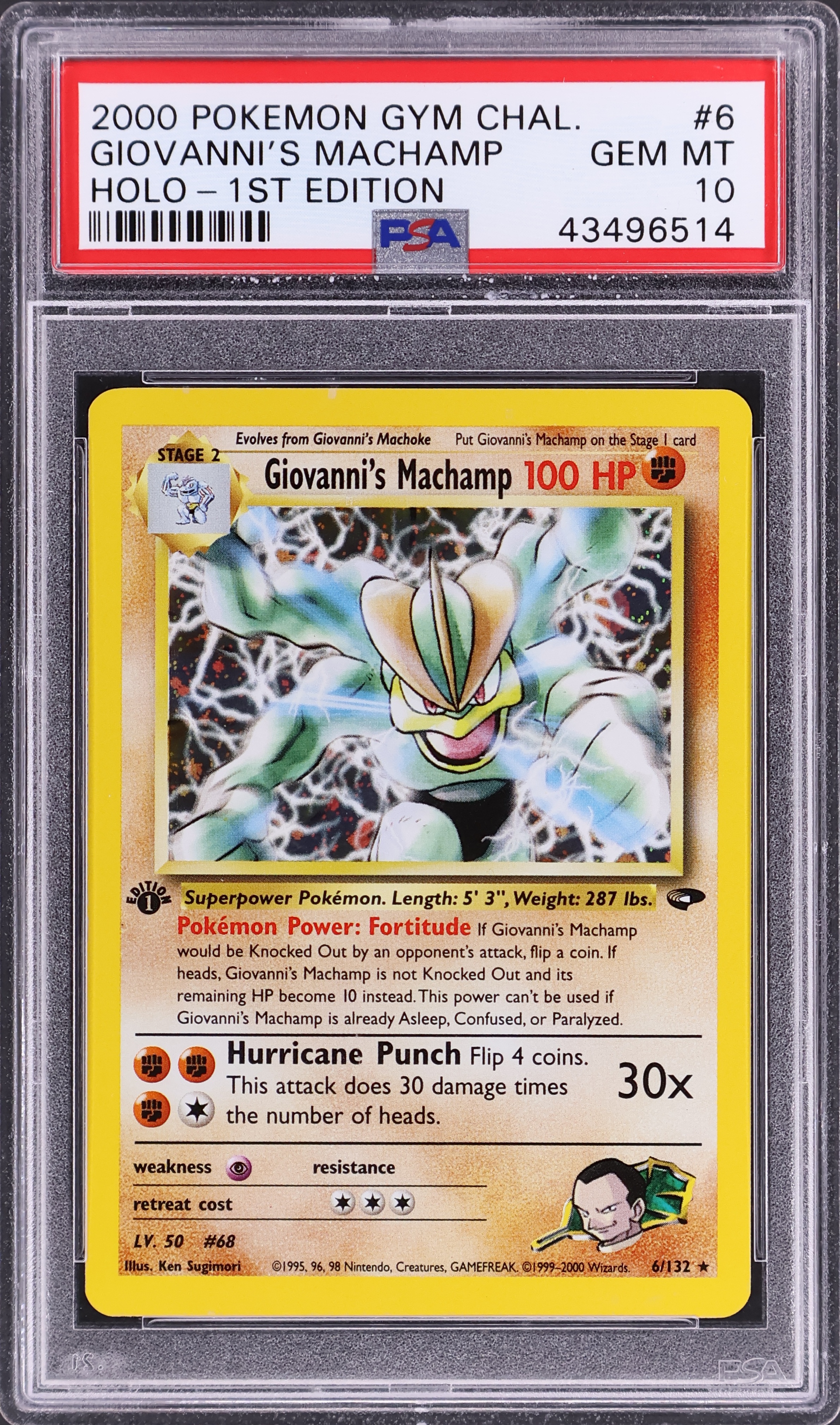 Giovanni's Machamp [Holo-1st Edition]