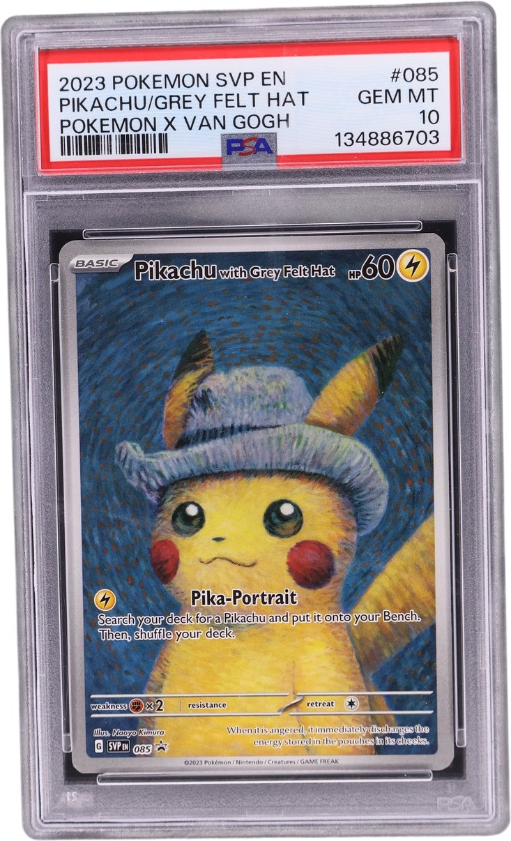 Pikachu with Grey Felt Hat [Pokemon X Van Gogh]