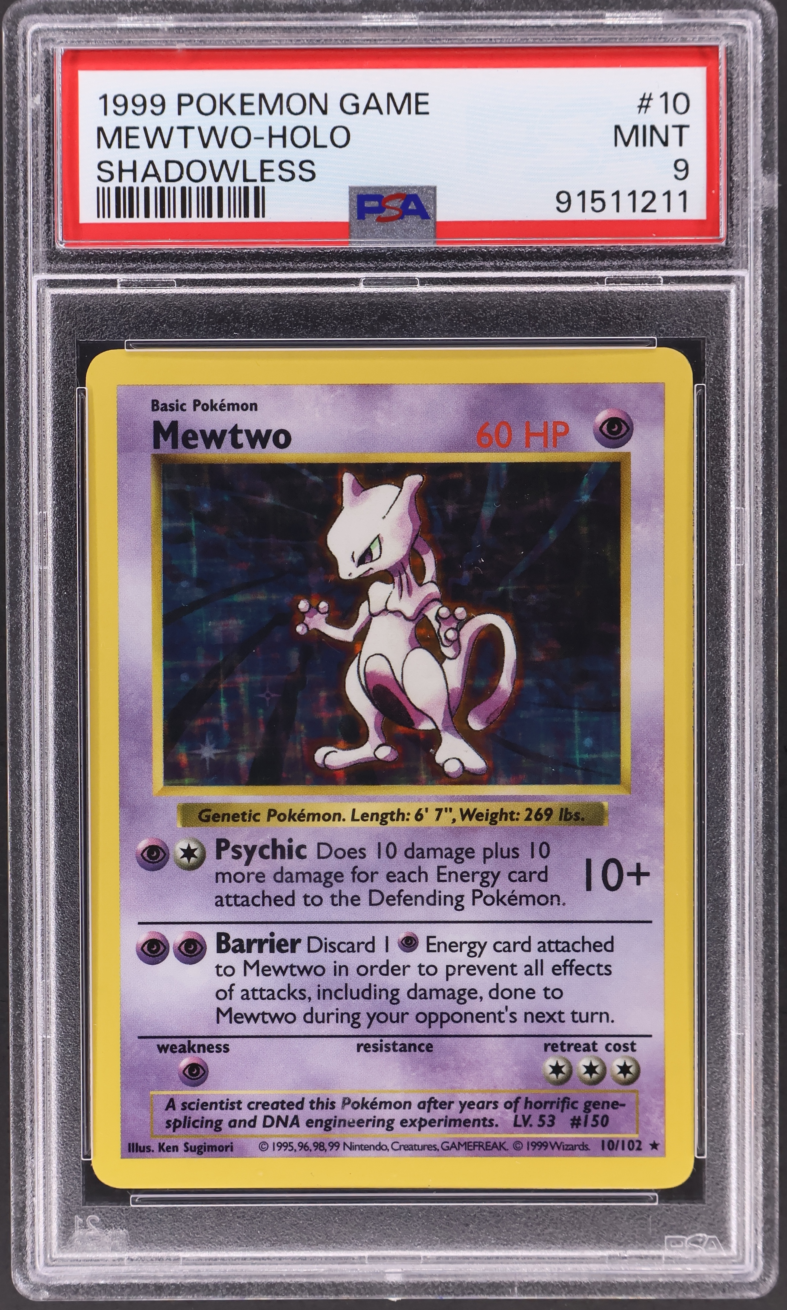Mewtwo-Holo [Shadowless]