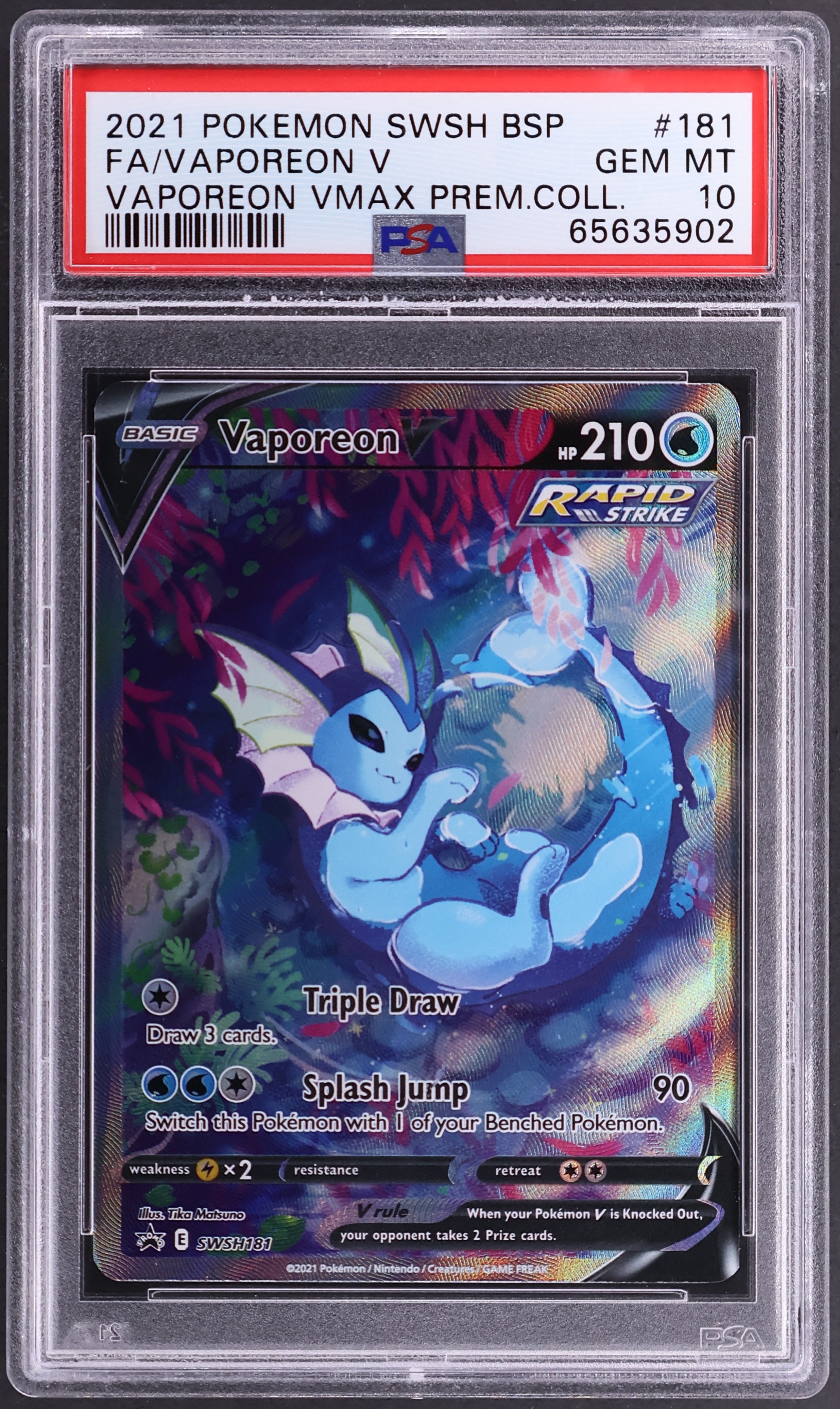 Full Art / Vaporeon V [Vaporeon Vmax Premium Collection]