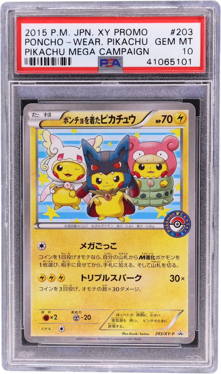 Poncho-Wearing Pikachu [Pikachu Mega Campaign]
